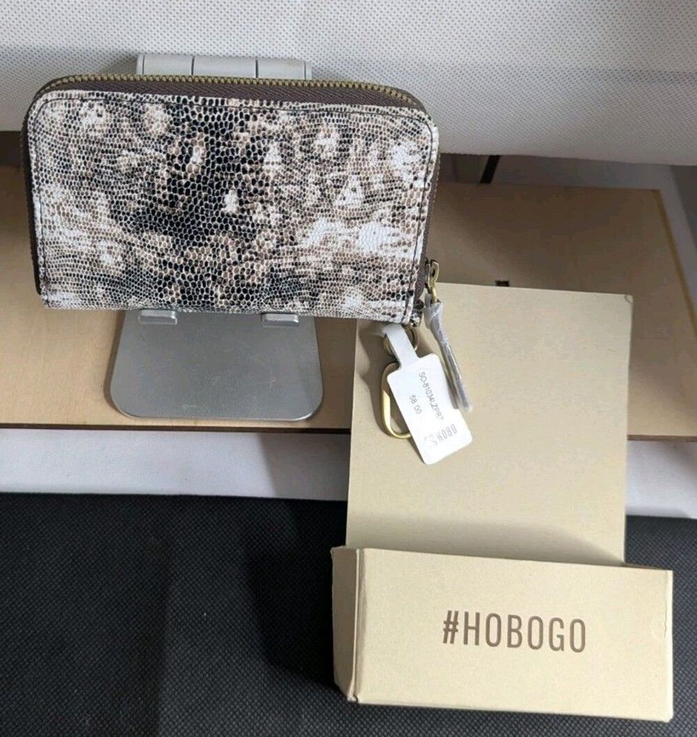 Hobo Card Case, Wallet - Waver Lizard Print, Hobo Go, NWT